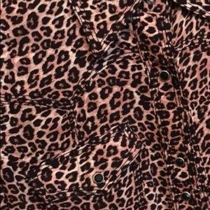 Rock 47 By Wrangler Cheetah / Leopard Rodeo Shirt